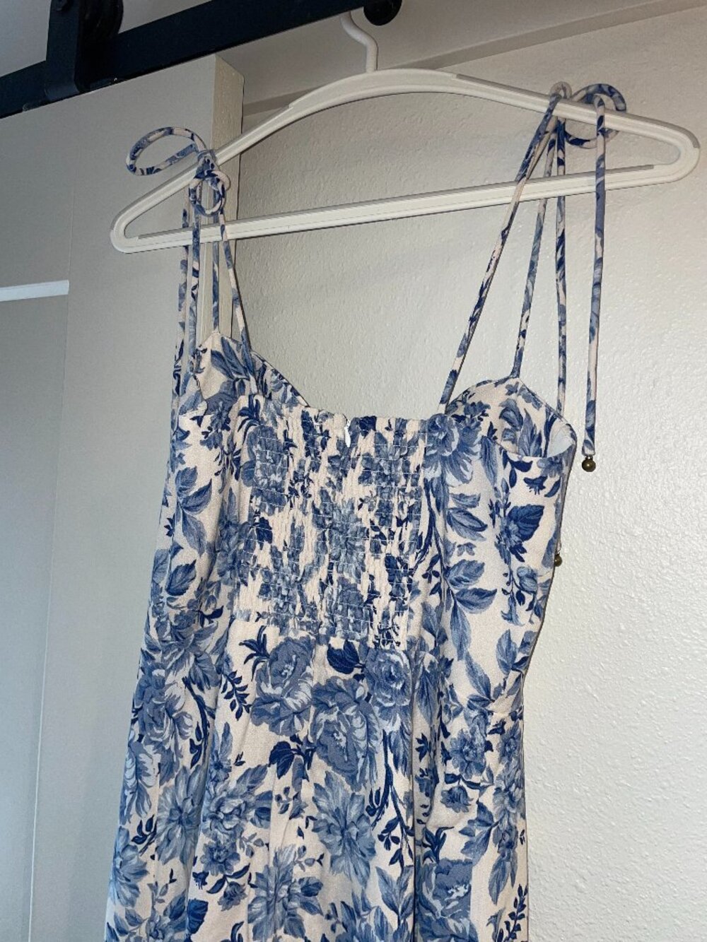 NWOT Dress Forum Floral Midi Slit Dress - Parisian Blue - Picture 5 of 10